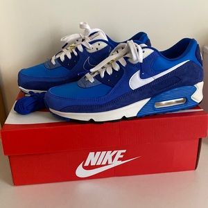 Brand new Nike Air Max 90 SE Cobalt Game Royal Blue